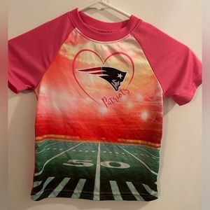 NFL Girls New England Patriots Fan shirt. Sz 4T